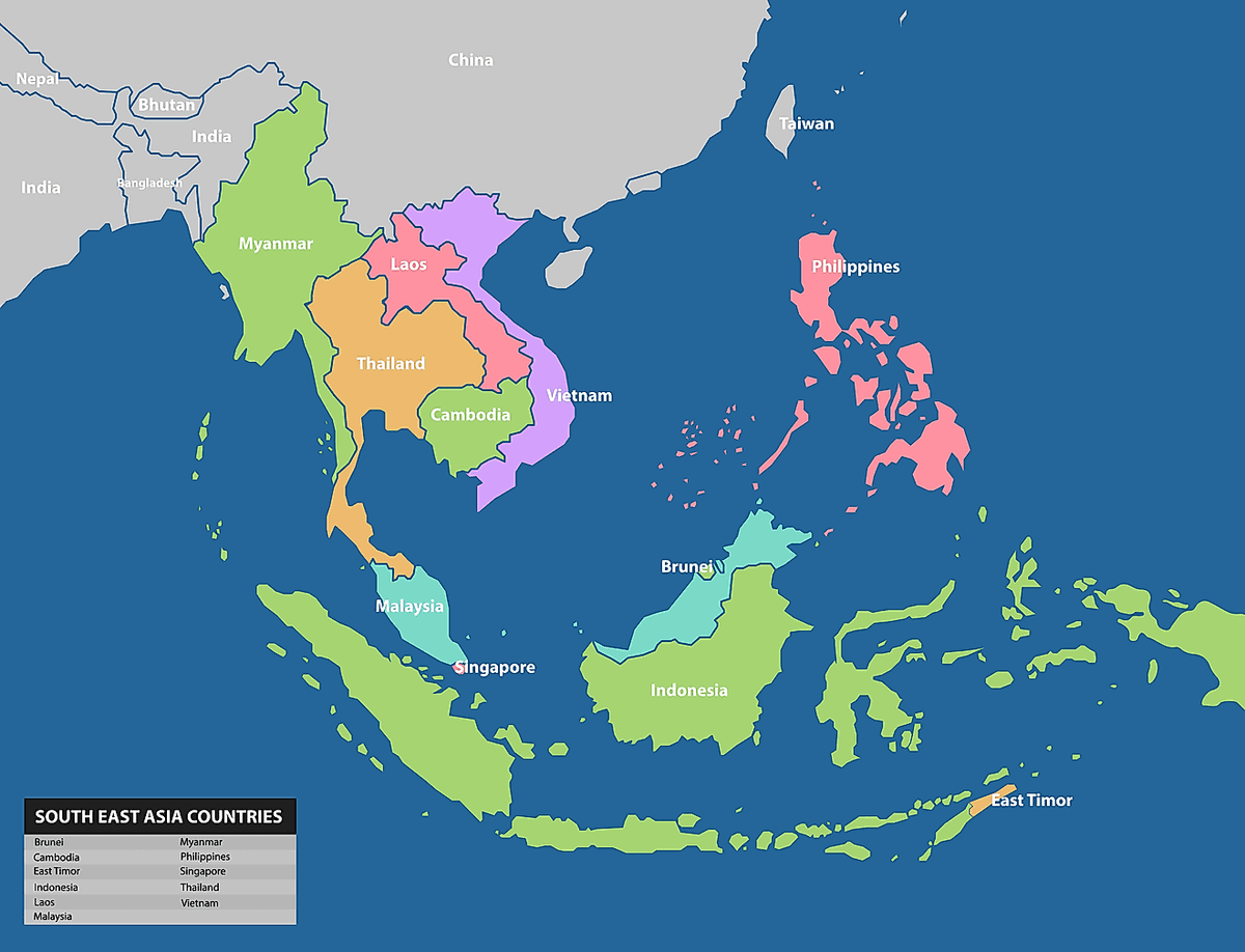 Southeast Asia Map - Rain School Network
